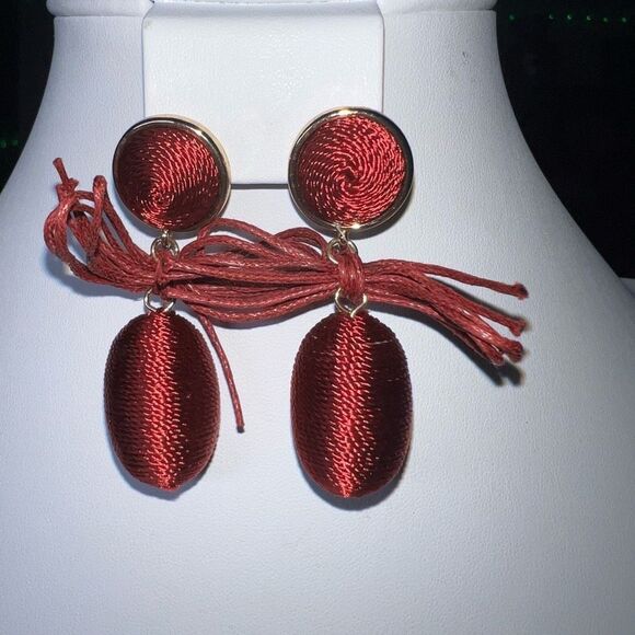 SugarFix by Bauble Bar Red Thread Dangle Earrings - Picture 2 of 8